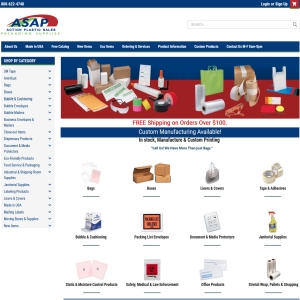 Action Plastic Sales website design