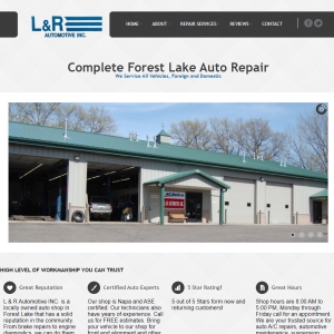 Auto Repair business website design