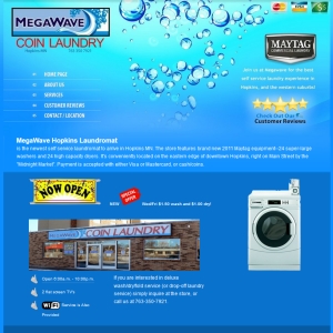 Laundromat Website Desing