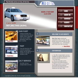 Taxi Company Website Design